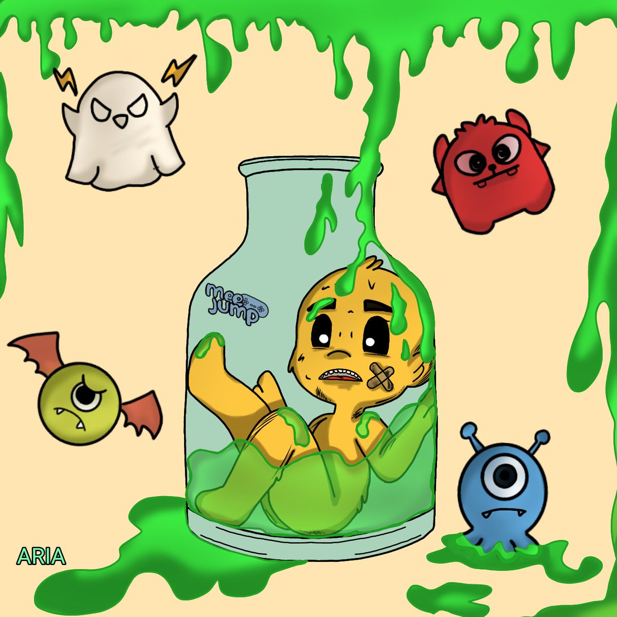 yourlittlearia's tweet photo. When u jump on Monsters and  lost the game @MeegosNFT 

@alexbasil @gee2kay @HM_DCA @chromyy @BlakeBSL @_harmy https://t.co/Y5yN1VWHs0