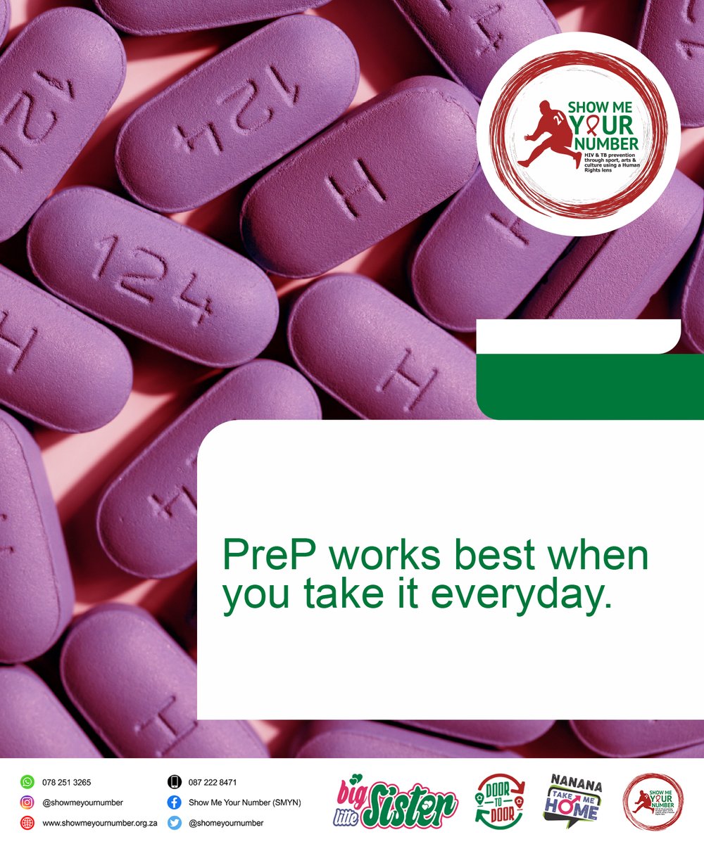ShoMeYourNumber's tweet photo. Take 1 pill every day for lasting protection. #myprep #AYP #ShowMeYourNumber #YouthFriendlyServices https://t.co/EFRlWHrYbO