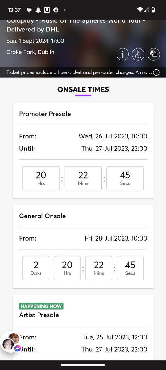 NatRandall89's tweet photo. @BenEnnis21 @ShaneD2342 @TicketmasterIre @coldplay I'm still stuck like this and I followed the link. I don't understand what's happening https://t.co/ywUbgHFV6f
