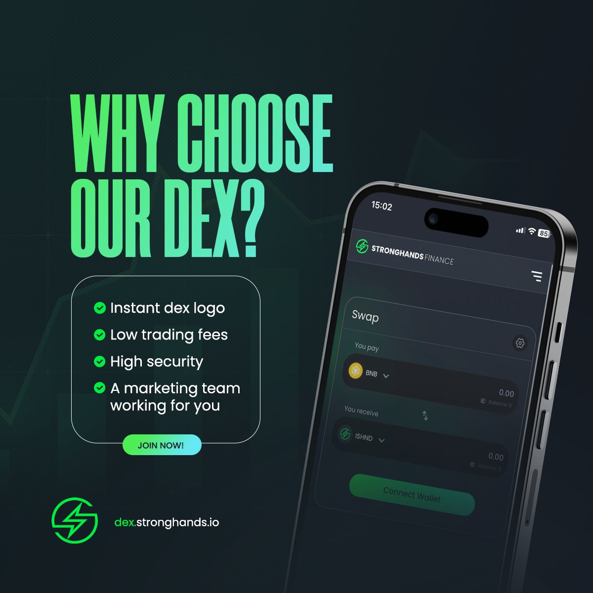 shndxofficial's tweet photo. Did you not know that StrongHands offers several advantages for our partners?

Discover the power of StrongHands, your gateway to a brighter future!

#crypto #bitcoin #x100gems $btc $eth $ishnd https://t.co/7Q8ROp5NJm
