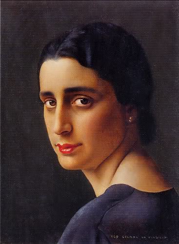 Hello, Tweeps ! Untitled (Female portrait) Ugo Celada da Virgilio (I1895–1995) - -