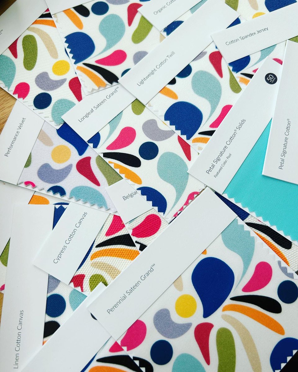 Ahmelie's tweet photo. My fabric swatch pack arrived from @spoonflower!  Oh the possibilities. 😍

#fabric #design #interiordesign #outdoorspaces #floridalife #materialgirl #diy #realestateinvesting #propertyinvestment #sewingproject #cape47 https://t.co/ycHrYRNLYa