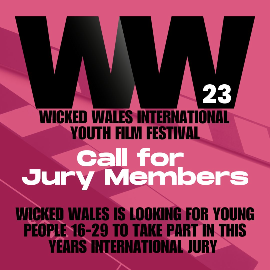 Do you love watching films and want experience working with a film festival? <a href="/FilmWicked/">Wicked Wales</a> are looking for young people based in the UK and internationally to join their international youth jury.

If you love film and are interested please email placeyf981@gmail.com for more info👇