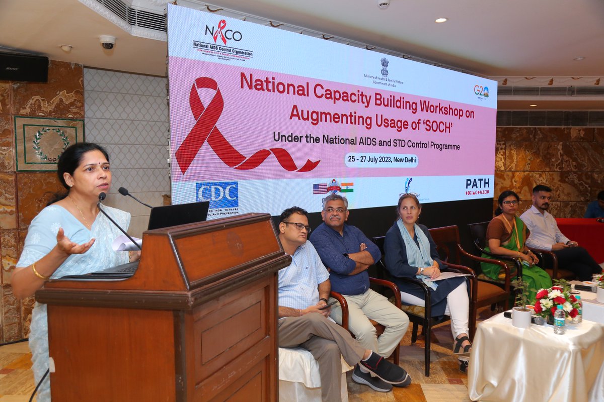 NACOINDIA's tweet photo. The National Capacity Building Workshop on augmenting the usage of ‘SOCH’, the IT-enabled information management system under the National AIDS &amp; STD Control Programme, was initiated today, here at New Delhi. The workshop is being organised for officers of #SACS in three batches. https://t.co/5wsfZFXHzf
