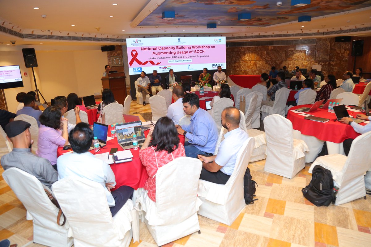 NACOINDIA's tweet photo. The National Capacity Building Workshop on augmenting the usage of ‘SOCH’, the IT-enabled information management system under the National AIDS &amp; STD Control Programme, was initiated today, here at New Delhi. The workshop is being organised for officers of #SACS in three batches. https://t.co/5wsfZFXHzf