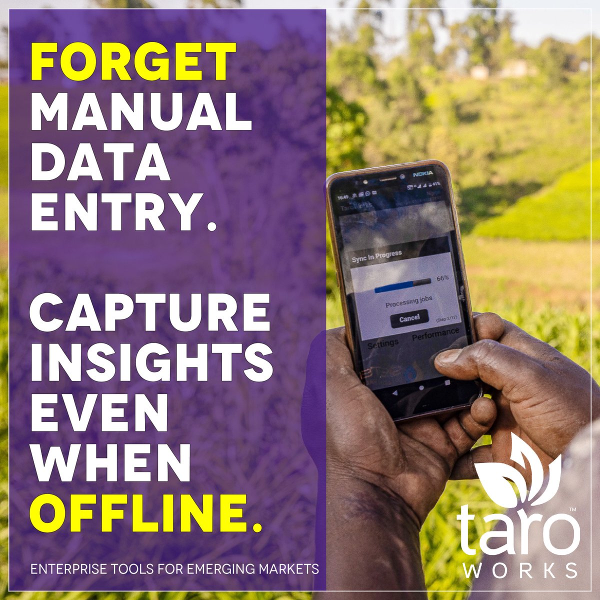 Don't get overwhelmed by manual data entry when working in last-mile locations w/ limited connectivity. We've got an app for that!  Manual data entry is inefficient &amp; error-prone - taking  resources away from making better decisions &amp; scaling your business &amp; impact efficiently.
