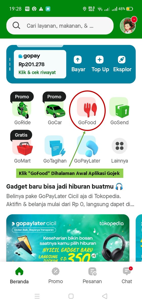anggamkamal1's tweet photo. @gofoodindonesia Gratis Ongkir Seharian Setiap Hari 𝗥𝗔𝗕𝗨 pake Mode 𝗛𝗘𝗠𝗔𝗧
Nih cara akses Mode Hematnya, cek dibawah ya!
#GoFood #ModeHemat https://t.co/BLlJifUSJL