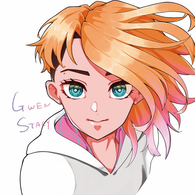 #GwenStacy   唐突にまったく違う絵柄で絵描きたくなるときない?私はちょーある 楽しかった満足