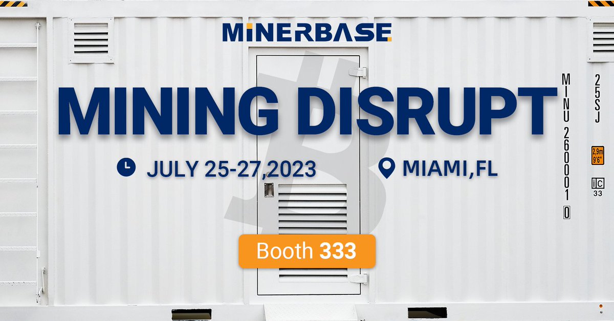 Join us at <a href="/MiningDisrupt/">Mining Disrupt® Conference July 21-23, 2026</a> , and our mining containers will welcome you with open arms! 🤗