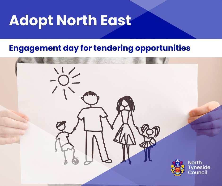 North Tyneside Council (@ntcouncilteam) on Twitter photo Engagement day for providers of therapeutic services and specialist assessments to speak to the team about providing services to <a href="/AdoptNorthEast/">AdoptNorthEast</a>
📅 29 Sept 2023
⌚ 9.30am to 12pm
📍 Linskill Centre, NE30 2AY
If interested, email adoptnortheast@adoptne.org.uk before 1 Sept. Engagement day for providers of therapeutic services and specialist assessments to speak to the team about providing services to <a href="/AdoptNorthEast/">AdoptNorthEast</a>
📅 29 Sept 2023
⌚ 9.30am to 12pm
📍 Linskill Centre, NE30 2AY
If interested, email adoptnortheast@adoptne.org.uk before 1 Sept.