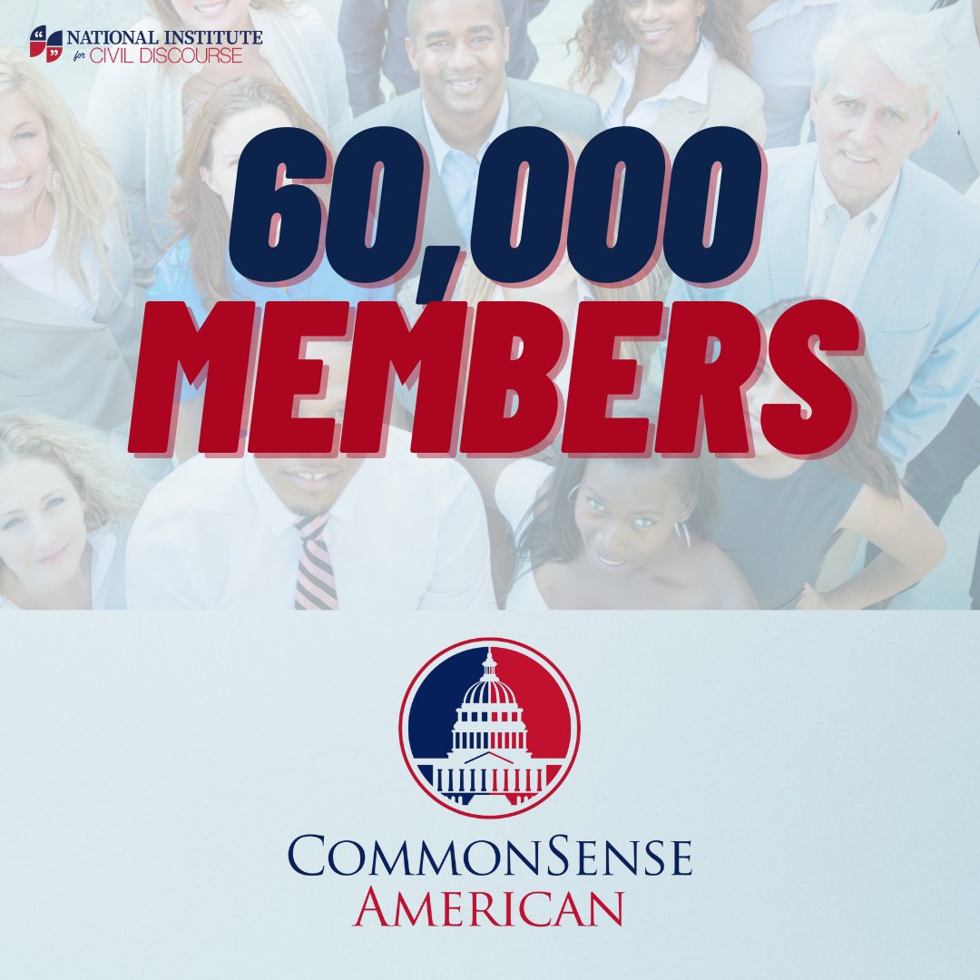 60,000 Americans agree there is another way. Along with people across the political spectrum and from every corner of the country, CommonSense Americans bring common sense to our elected officials. Learn more by visiting commonsenseamerican.org.