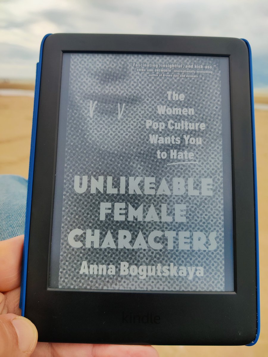 On a cloudy Sussex beach and just finished this fantastic survey of transgressive women in film and TV from <a href="/annabdemented/">Anna Bogutskaya</a>! #SummerReading