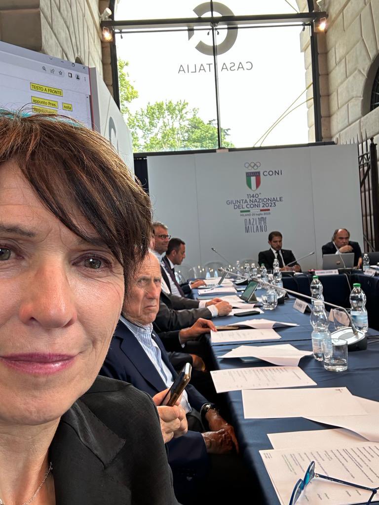 Per lo sport ❤️
Sempre per lo #sport. 

A #Milano per la Giunta Nazionale del CONI🇮🇹 
<a href="/Coninews/">CONI</a>