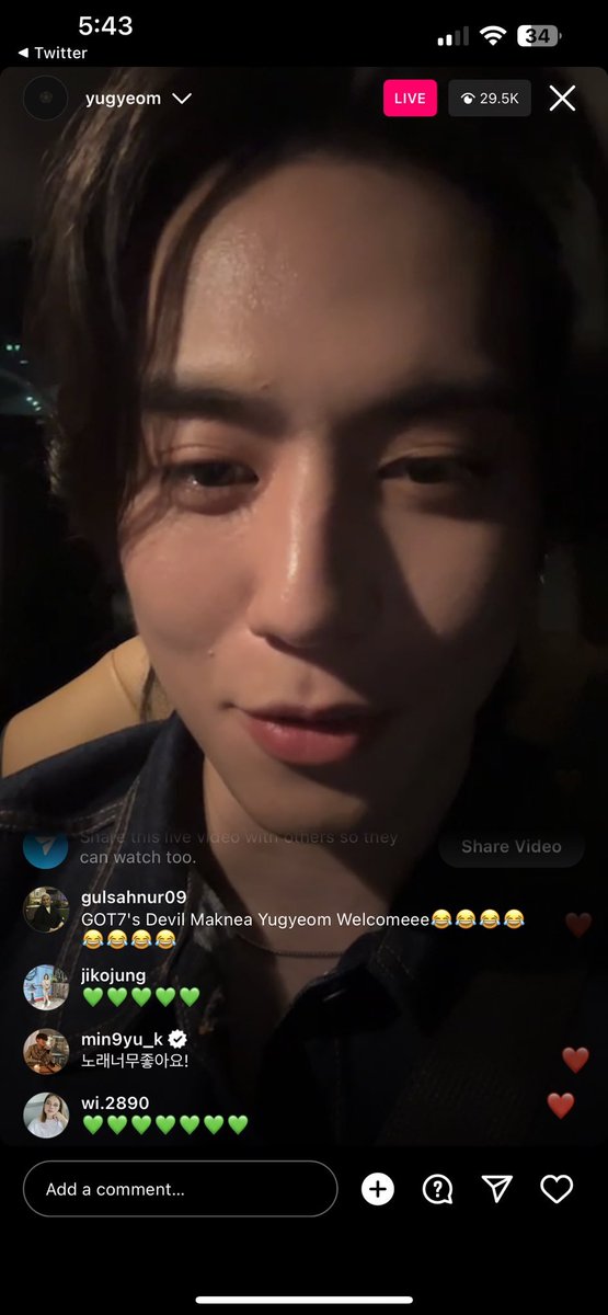 sunnchans's tweet photo. 230725 mingyu comments on yugyeom ig live 
-im thankful too 
-the song is so good//i like the song so much
-you've worked hard (on your work) 

just grabbed the screenshots from twt huhuhu #gotsvt4lyf https://t.co/I4mFxupHjz