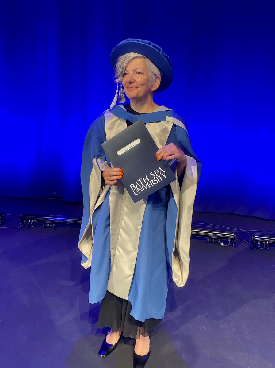 The wonderful Kate Morton @BathMind receiving her Honorary Doctorate in Science from @BathSpaUni. Massive congratulations #BathSpaProud