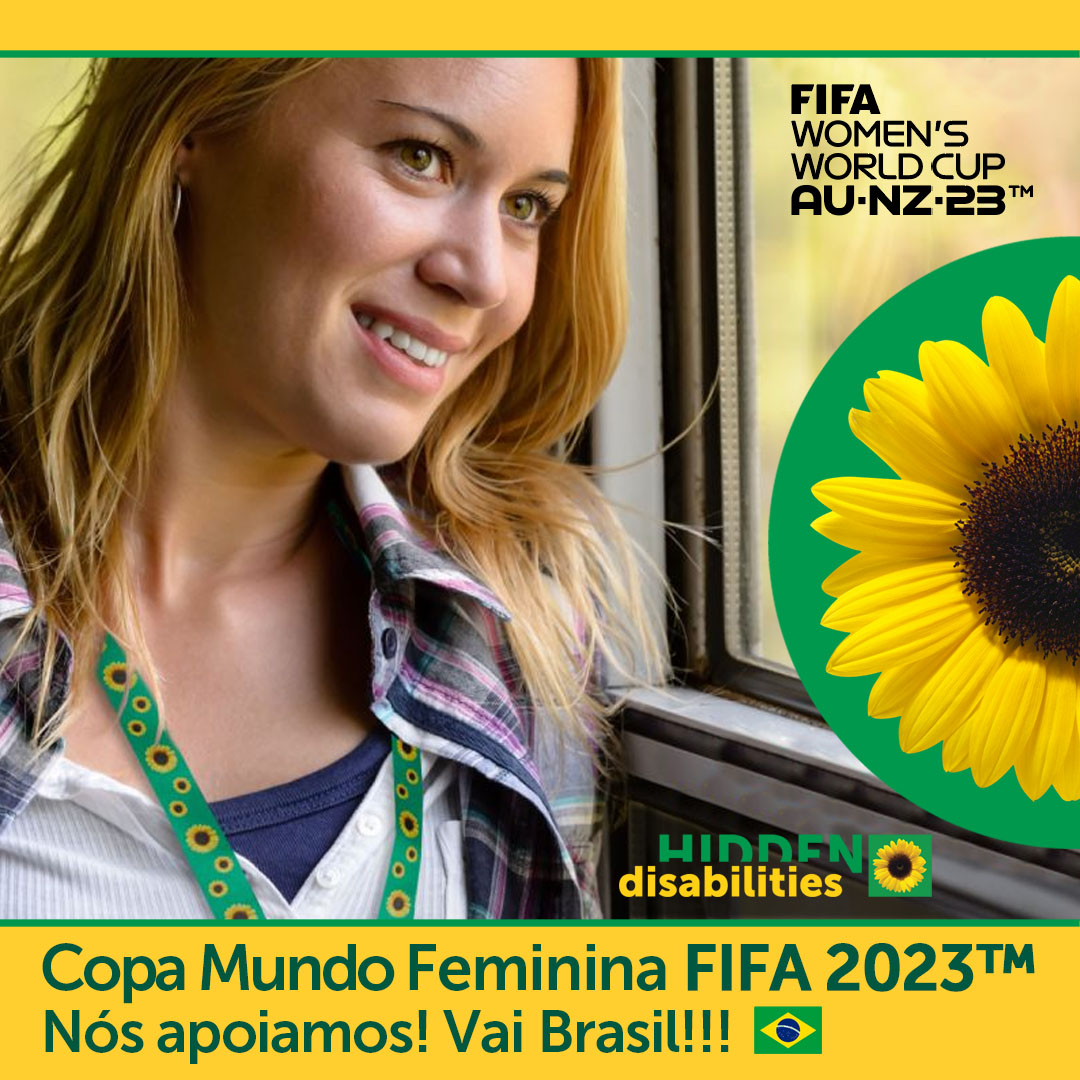 Hdsunflower_br's tweet photo. 🌟 Nós apoiamos a Copa do Mundo Feminina da FIFA 2023™️! 🏆
Vai #Brasil! 🇧🇷⚽️

#FIFAWWC2023 #SelecaoFemininaFutebol #Marta #Futebol #Inclusao #CordaoGirassol #DeficienciasOcultas #HiddenDisabilitiesSunflower @selecaofemininadefutebol @martavsilva10 https://t.co/E2xPRvOC3w