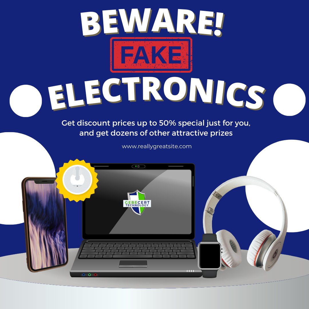 gebecert's tweet image. 🔌🚨 Counterfeit Electronics: Revealing the Truth 🚨🔌

#CounterfeitElectronics #TechSafety #GadgetAwareness #ShopWisely #SupportAuthenticBrands #StayInformed