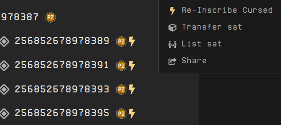 satingio's tweet photo. The first Dual Inscription service is now available on Sating. One Cursed, one Uncursed inscribed on the sat of your choice. The process is easy. Text and images are supported. Create your normal inscription then add the cursed inscription to the same sat. https://t.co/abXx8Bed6l