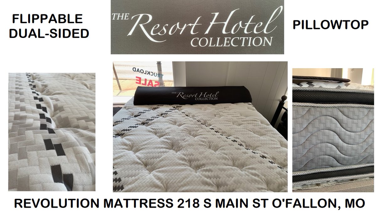 revmattress's tweet image. *The Resort #Hotel Collection*
Introducing a Dual Sided #Flippable #Mattress at #RevolutionMattress
This #Pillowtop is a Beast and comes in at 17 Inches in Depth!
Featured in several Luxury Hotels and is Extremely Comfortable
The Price will Knock your Socks Off
#shoplocal #resort