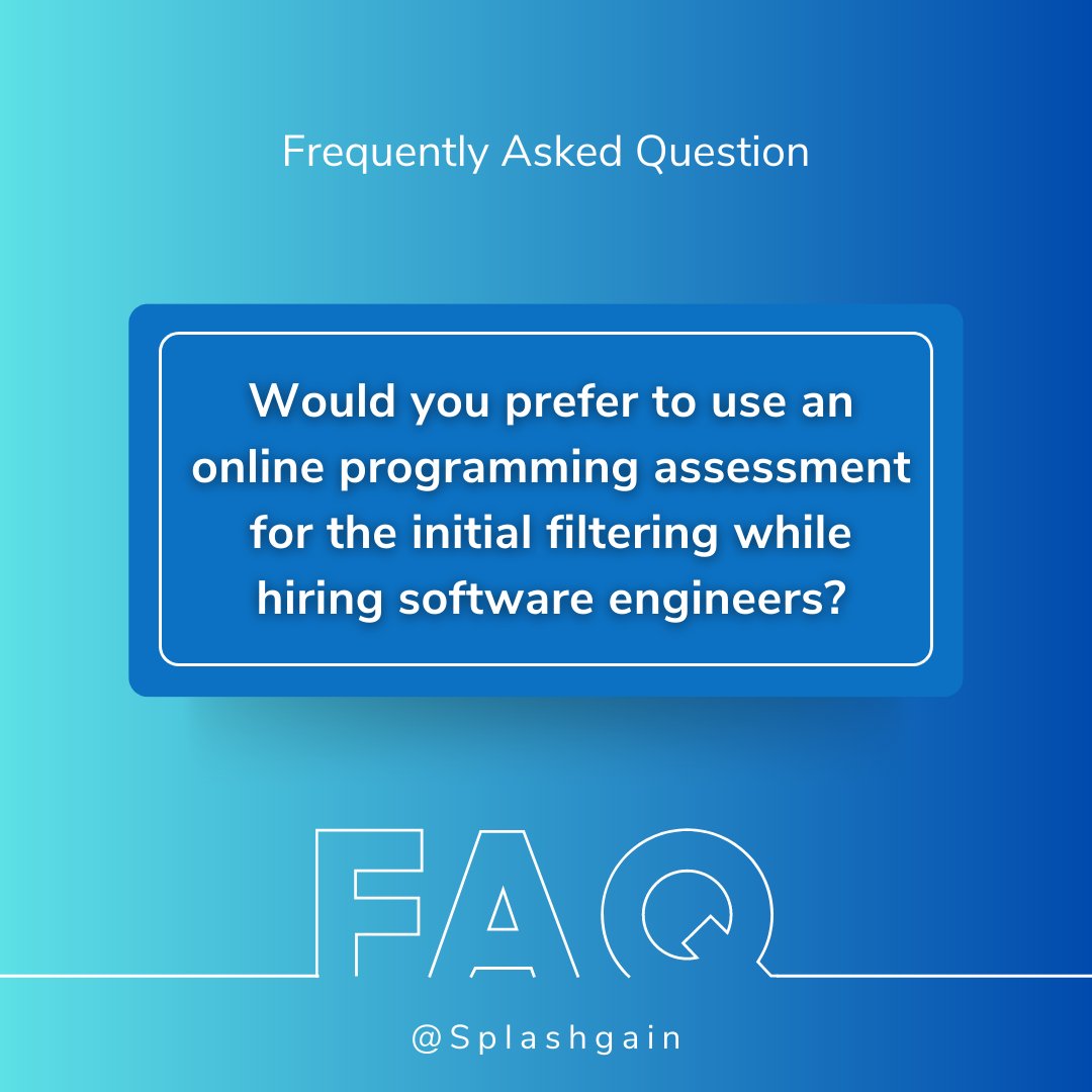 ePravesh's tweet image. The rising popularity of online programming assessments stems from their convenience, efficiency, and capacity to offer invaluable insights into a candidate's technical abilities during the hiring process.
Know more- hubs.li/Q01YKqVQ0
.
.
#CodingTest #Programming #Hiring
