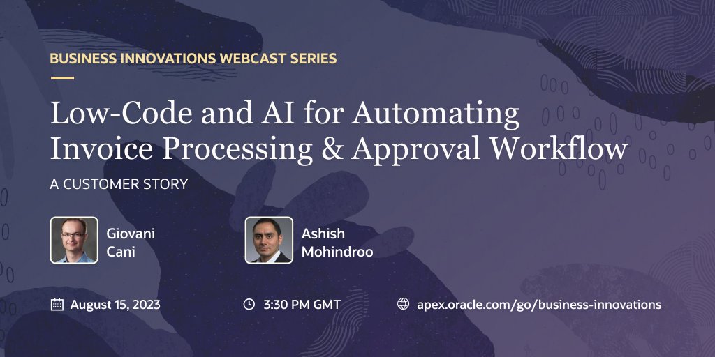 Oracle APEX tweet media