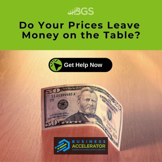 Are your prices right or do you leave money on the table with every sale? Learn to diagnose and sole this problem in the #BGS #BusinessAccelerator #Masterclass. bit.ly/3nj3um3