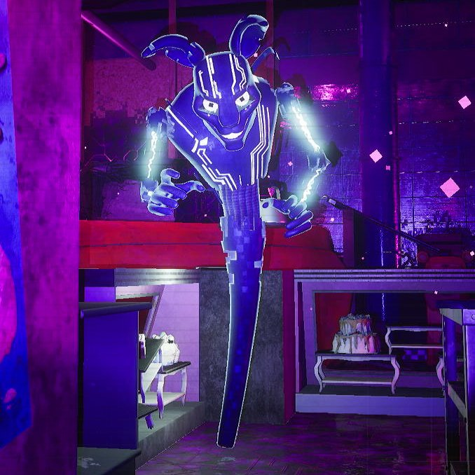 iAnasC07's tweet photo. Dude reminds me of Phantom Virus from Scooby Doo and the Cyber Chase.

#FNAFRuin #fnafsecuritybreachruin #FNAF #RUINDLC https://t.co/aCwRtaiWaa