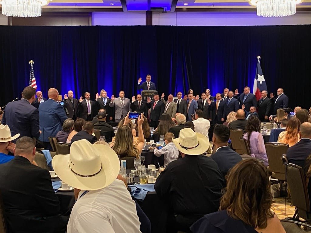 WilcoDepAssoc's tweet photo. The WCDA board was privileged to attend the 73rd annual @TMPALegislative conference in Dallas TX this year. The board made many connections with other associations and attended some great classes/training. Congratulations to Brian Johns on securing the region 6 director position! https://t.co/wD4pXo6l3n