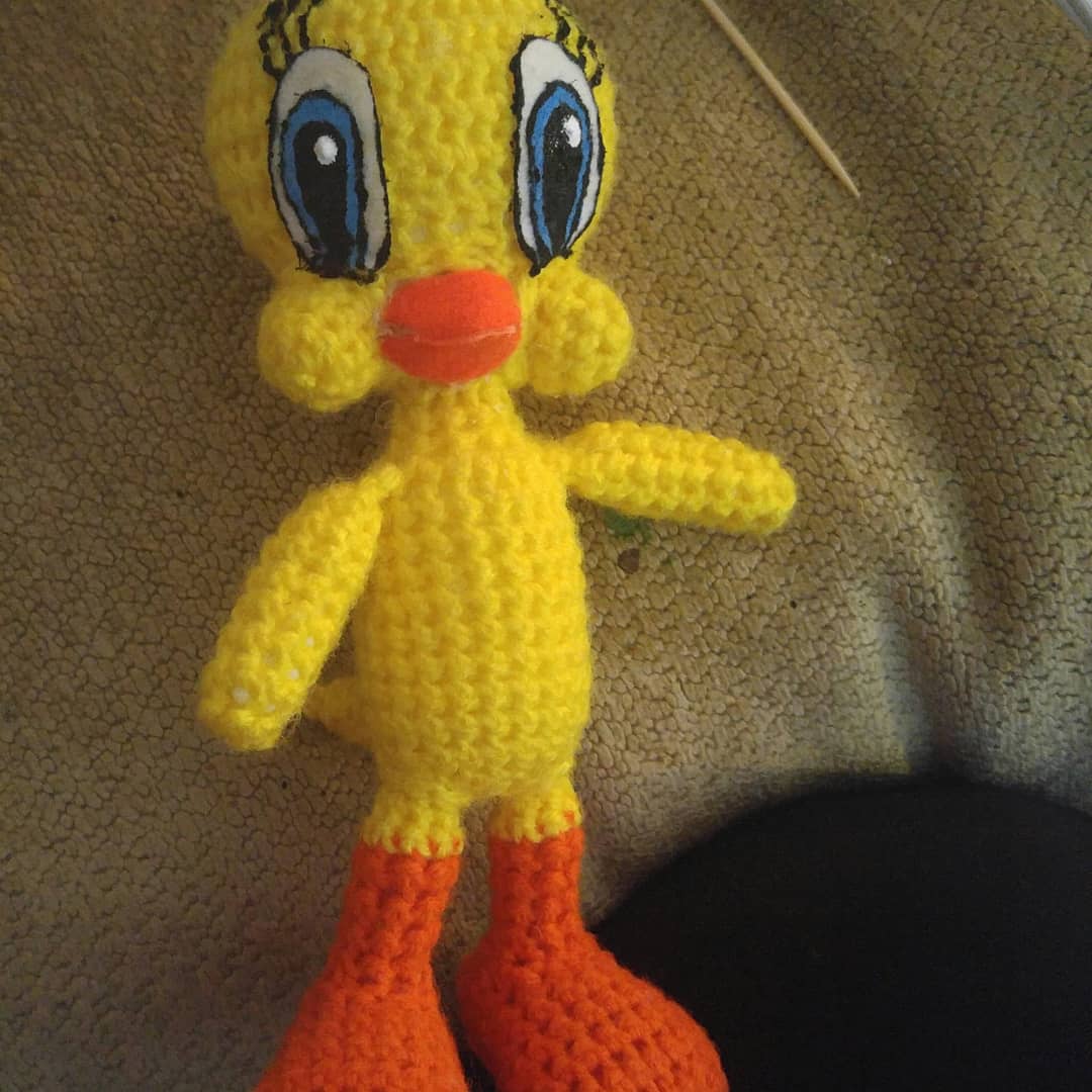 Jessica70674827's tweet photo. GM everyone, I twat I taw some awesome people. Today's post is from looney tunes, its Tweety Bird. What do you think? #tweety #tweetybird #LooneyTunes #WarnerBros #canary #birds #ataleoftwokitties #tvshow #animated #cartoon #movies #birds #crochet #comics #sylvester #puttycat https://t.co/FtHKWTQUkG