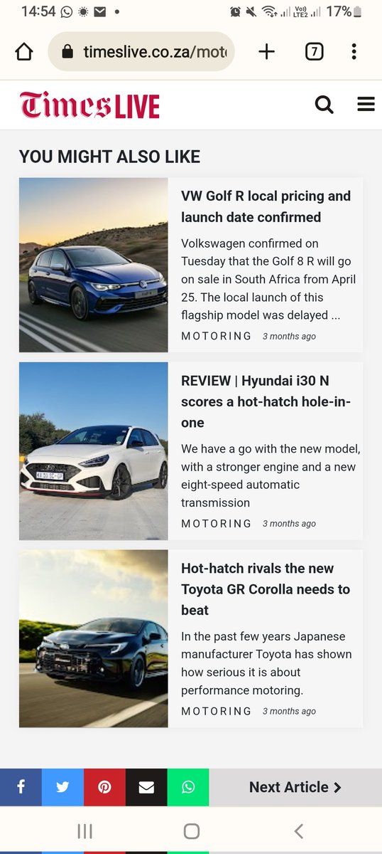 TPetrosexual's tweet photo. The hot hatch arena welcomes a new member this week. Welcome to SA, GR Corolla!
See to it you send regards to the President of the association: The Honda Type R, and go greet the maverick: The A45S.
P.S. Ska warra ka Golf R🤣🤣
#MJAW Mobility Journalist at Work https://t.co/H8aB3zRwGM