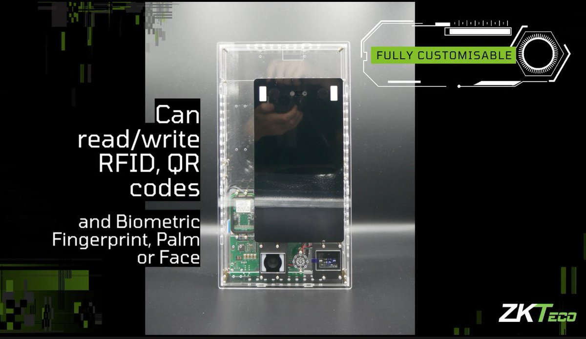ZKTeco_Europe's tweet image. Secure your premises with the most suitable authentication method customized for your organization. #G4Pro ✋👧💼 is designed for #integration and supports multi-biometric recognition, RFID and dynamic QR codes 🔗→ zurl.co/3eDP?utm_sourc…
#ZKTeco #TimeAttendance #AccessControl