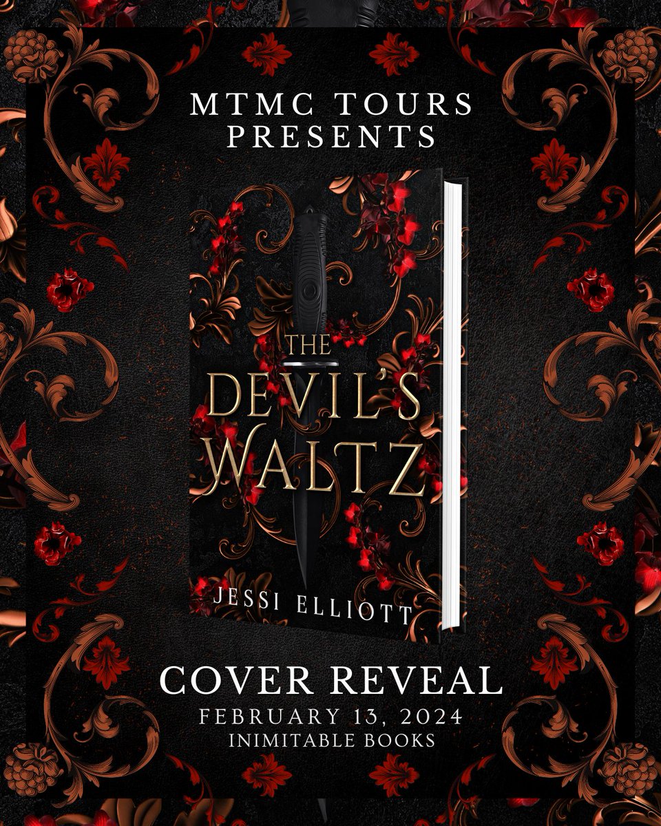 mtmctours's tweet photo. We're thrilled to reveal the cover for THE DEVIL'S WALTZ by @AuthorJElliott!!❤️‍🔥😍 In this spicy paranormal romance, passion and danger collide, and lines between good and evil blur. Out February 13th, 2024 from @inimitablebook1! ⚔️📚
Cover designed by Keylin Rivers. https://t.co/Mh2z0C4rjg