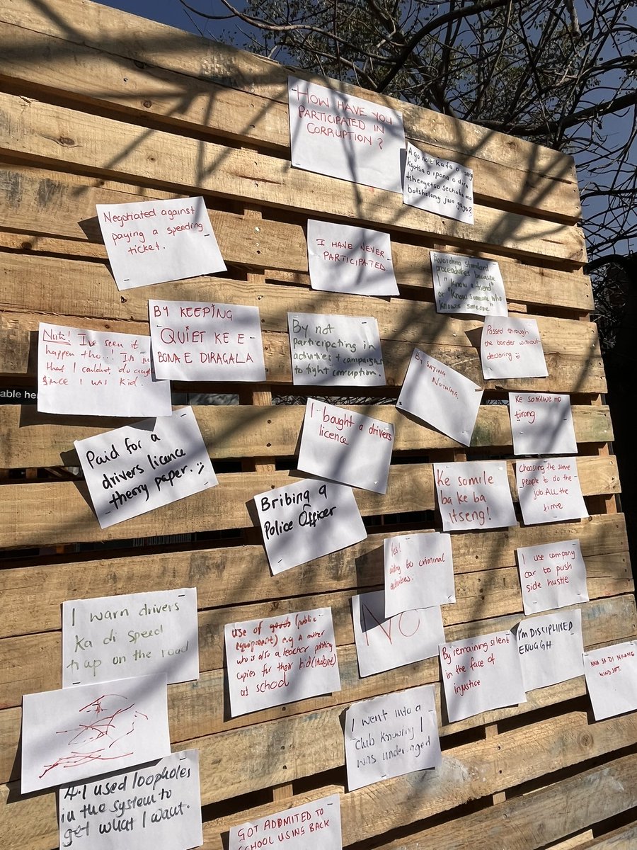 The Botswana Centre For Public Integrity is asking a few questions on corruption at the diamond square. (Main mall)