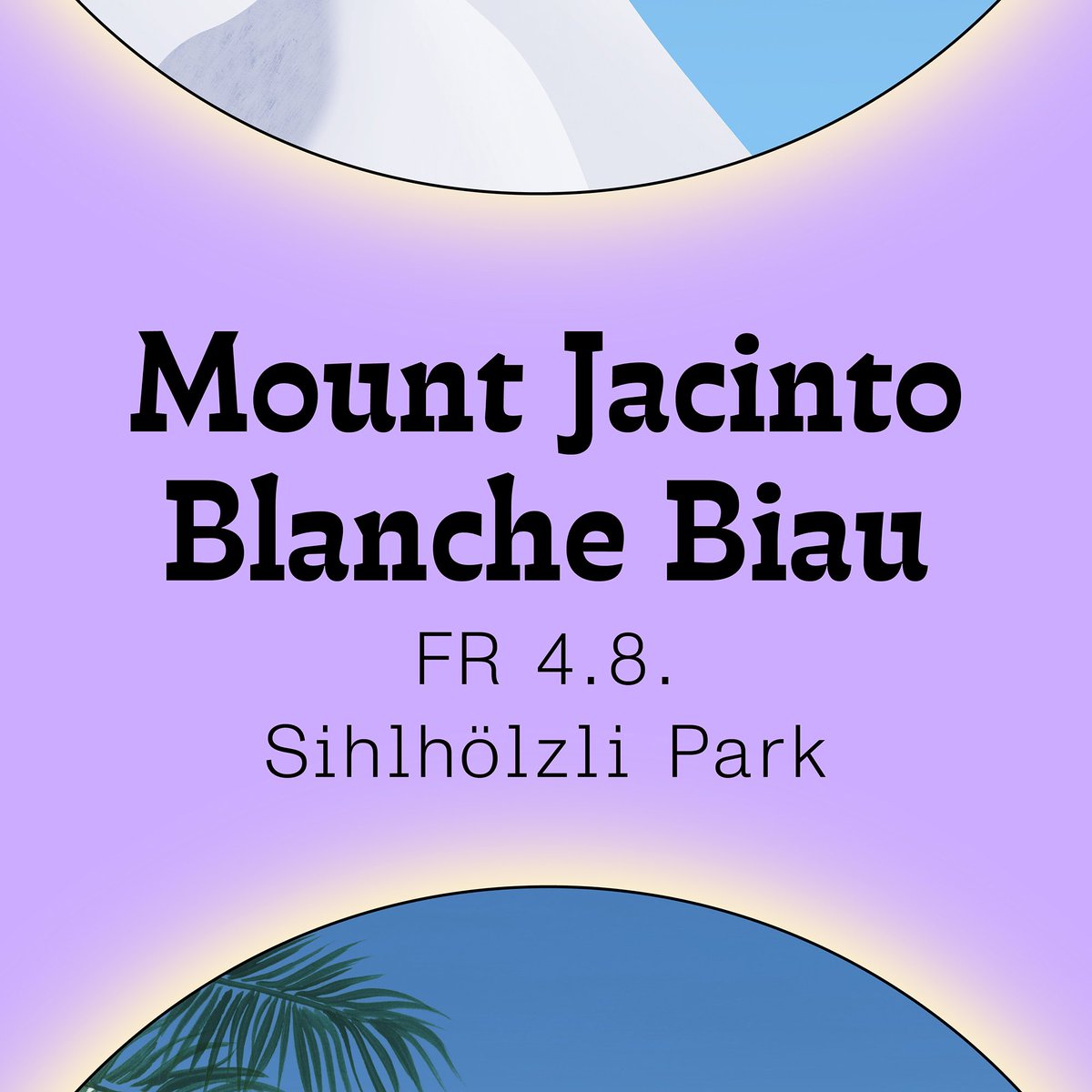 stadtsommer's tweet photo. STADTSOMMER: 
FR 04.08.2023, im lauschigen SIHLHÖLZLI PARK, LIVE &amp; FÜR LAU:
21H MOUNT JACINTO
22H BLANCHE BIAU
#stadtsommer23 #zürilove https://t.co/GcZWEADghl