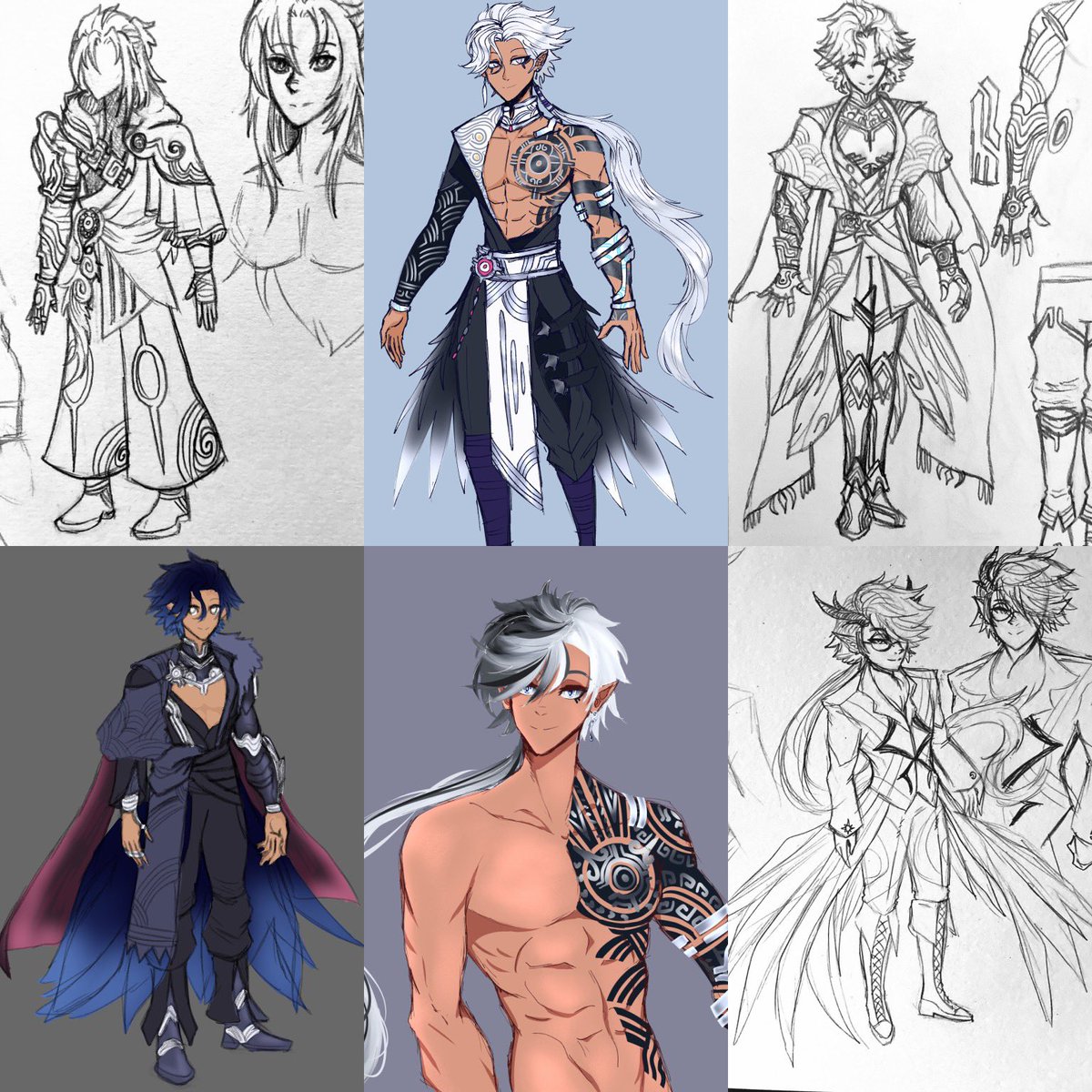 alsvastoria's tweet photo. My progress with #characterdesign on Alsvastoria, my main OC, has been a very very arduous painful and long journey, here are just a few pieces Ive made along the way of him. What do you all think? https://t.co/AjV2mLMbYK