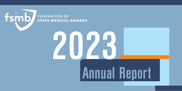 TheFSMB's tweet photo. The 2023 FSMB Annual Report captures our journey of innovation, dedication and impactful change. See how we're enhancing state medical boards' vital work and delivering meaningful results to help shape the future of medical regulation: https://t.co/tkyqjkBISw #MedicalBoards #FSMB https://t.co/7w6MoOzFr4