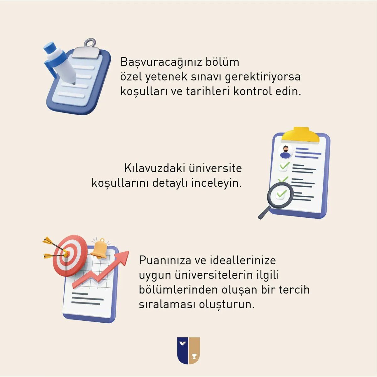 Üniversite tercihini doğru ve dikkatli şekilde planlamak, sınava hazırlandığın süreç kadar önemli!

Postu kaydır, tavsiyelerimize göz at. 🎯
#UğurKazandırır 
#MeslekSeçimi
#TercihDönemi