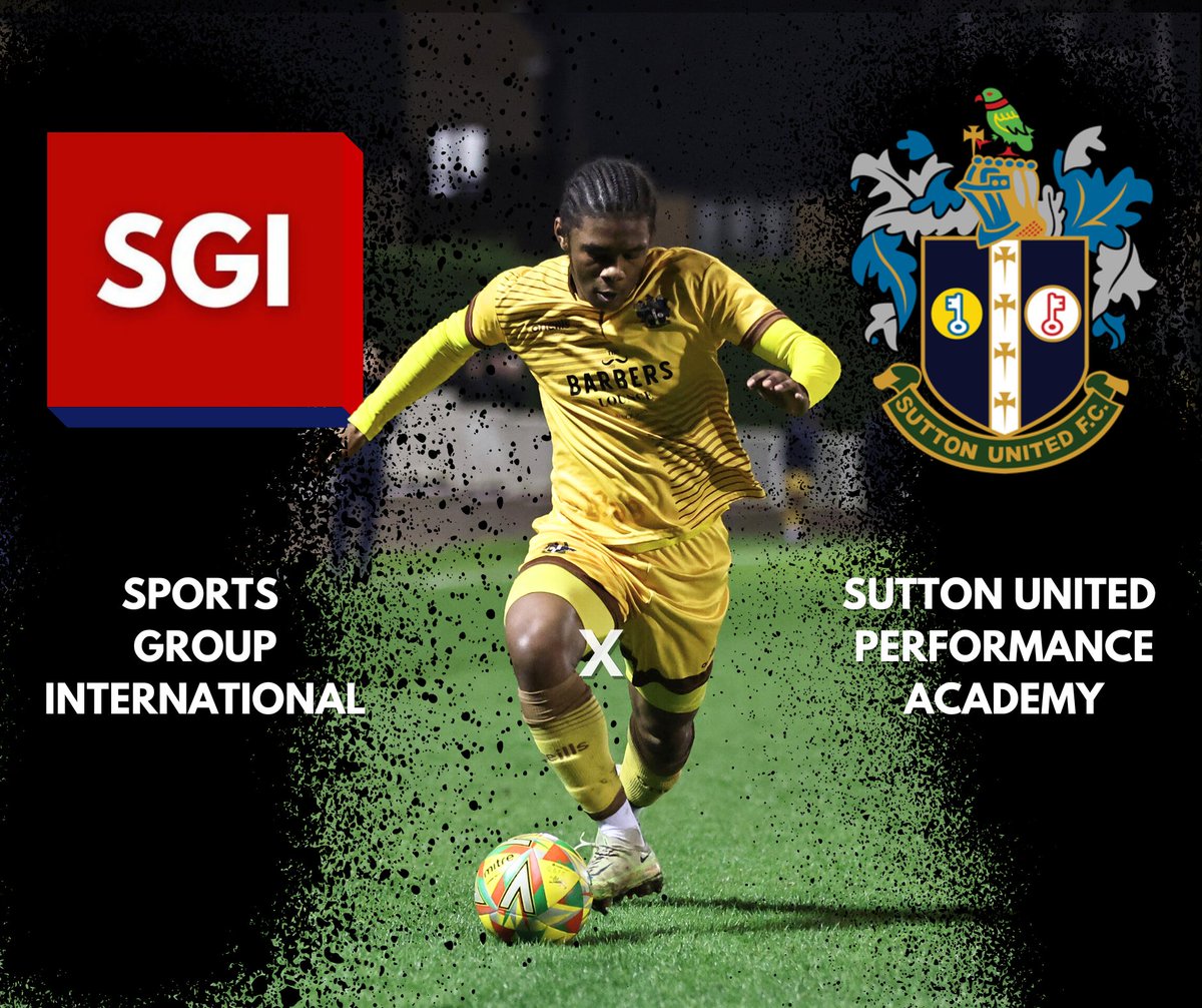 suttonunited's tweet image. Sutton United F.C. are delighted to announce our partnership with dynamic training provider SGI. 

Creating a sustainable, high-performing and highly productive academy to produce home-grown talent. 

More info: bit.ly/SGIxSUFC 
#suttonunited #SGI #realpathways