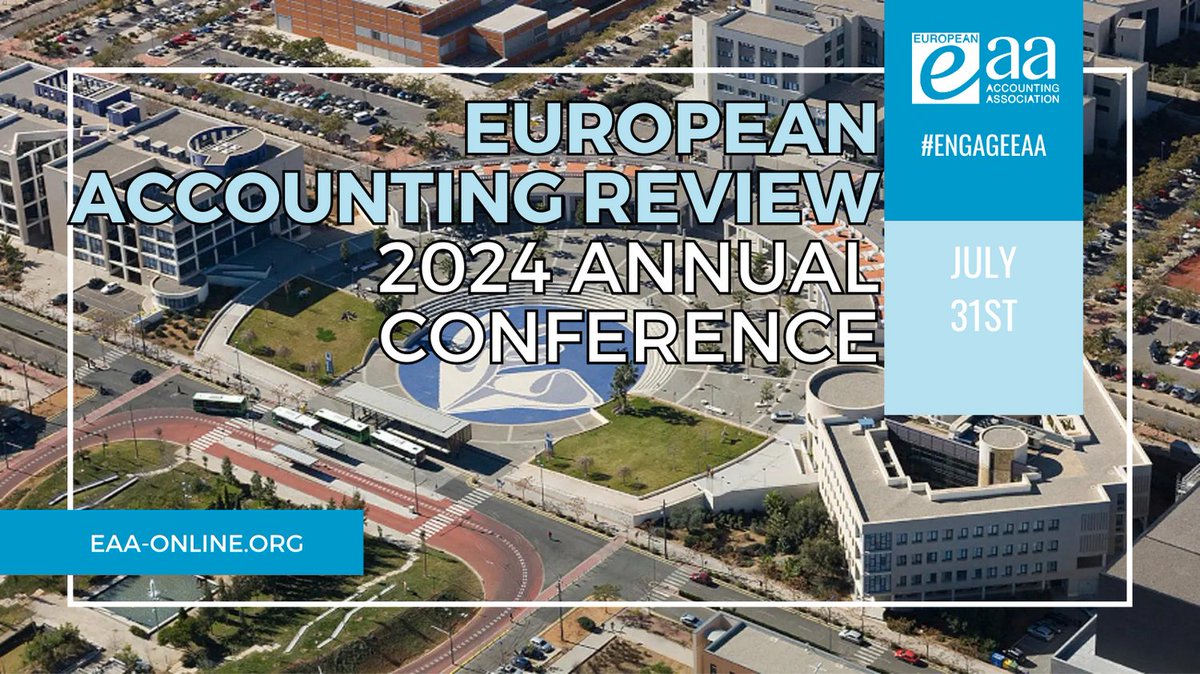 EAA (@eaa_arc) on Twitter photo EAR Annual Conference 2024
Call for papers deadline: July, 31st
More info: eaa-online.org/european-accou…
#EngageEAA EAR Annual Conference 2024
Call for papers deadline: July, 31st
More info: eaa-online.org/european-accou…
#EngageEAA