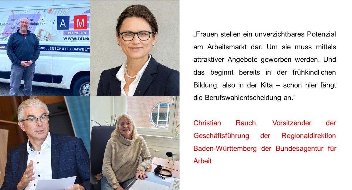 🔔Die 3. Folge des Podcasts der #RD_BaWue ist online: Christian Rauch im Gespräch mit Prof. Dr. Martina Klärle, Präsidentin Duale Hochschule Baden-Württemberg (DHBW). arbeitsagentur.de/vor-ort/rd-bw/… Hier finden Sie auch die ersten beiden Folgen zur Qualifizierung Beschäftigter.👩‍🔧👩‍⚕️👩‍🚀