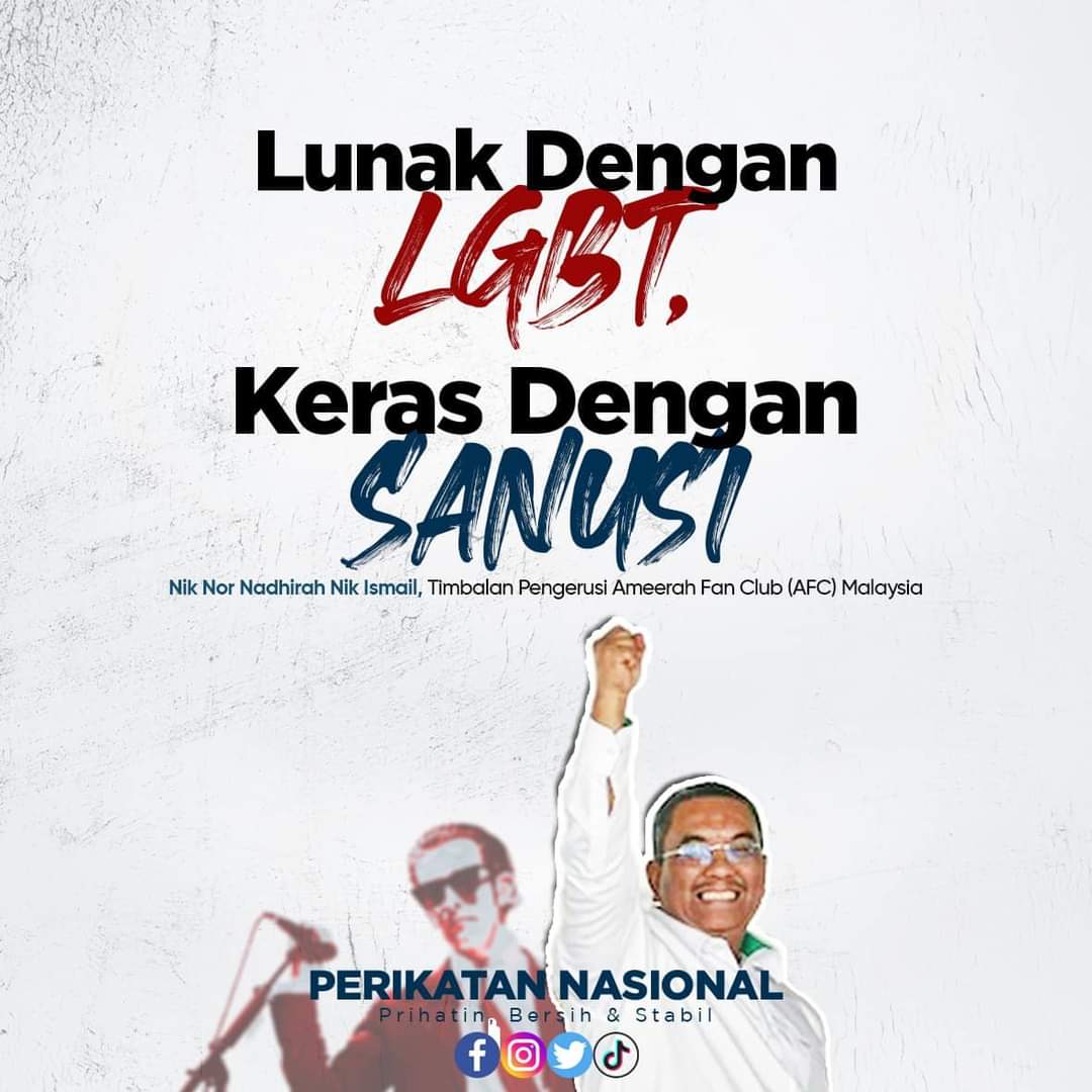 PASPusat's tweet photo. LUNAK DENGAN LGB*, KERAS DENGAN SANUSI

Sudahlah diizinkan masuk, menghina Malaysia, kemudian dibenarkan keluar tanpa hukuman.

Begitu lunak layanan kerajaan Madani terhadap The 1975 yang sudah terang-terang mempromosikan LGB*Q,

(1/8) https://t.co/0v2TbuVgE4