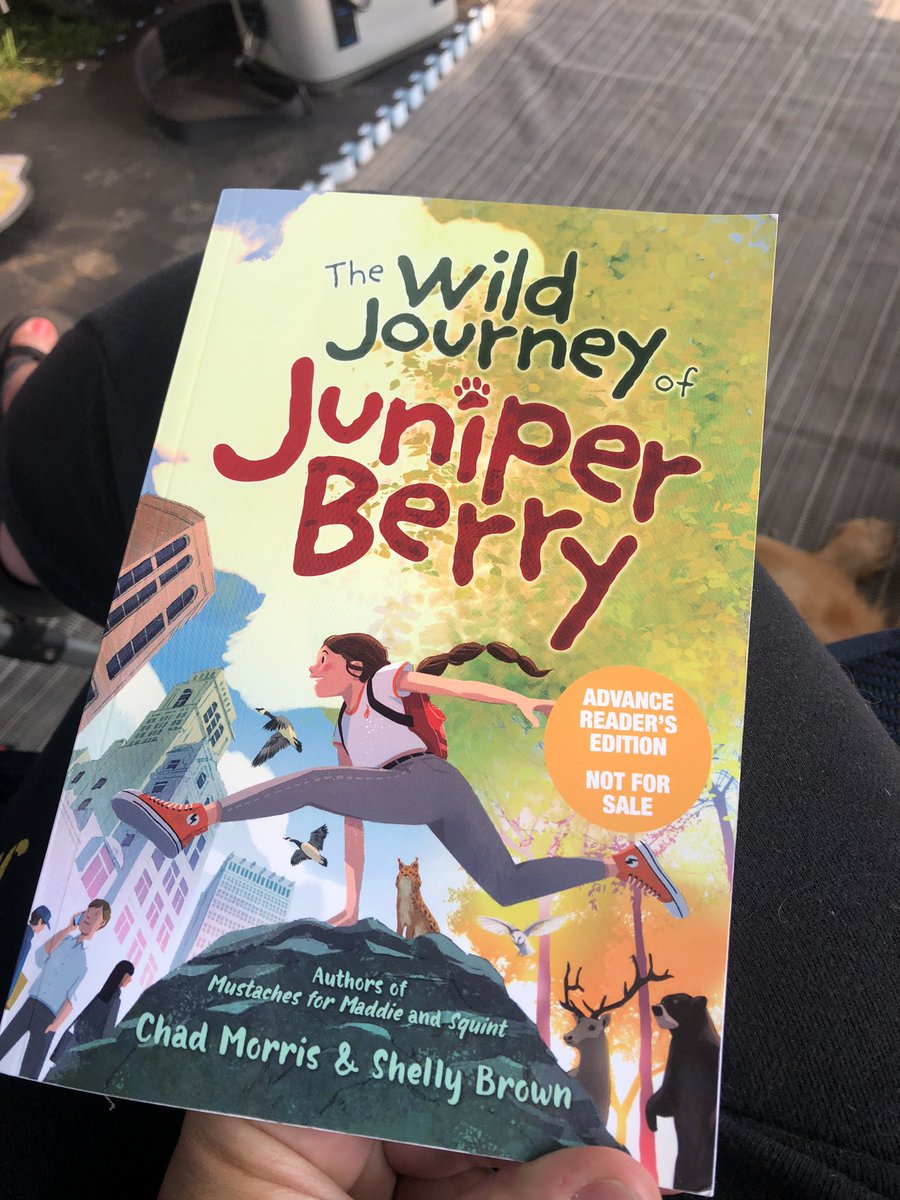Teacher_AWebb's tweet image. New morning, new book!
When I saw @DrLMaucione description of this book by @ChadCMorris and @SBrownwriter I knew I had to read it! 
I’m six chapters in and totally in love with Juni, Sky, Hawk, Clara and Zephyr! This is one of those books I can’t put down!
#bookexcursion