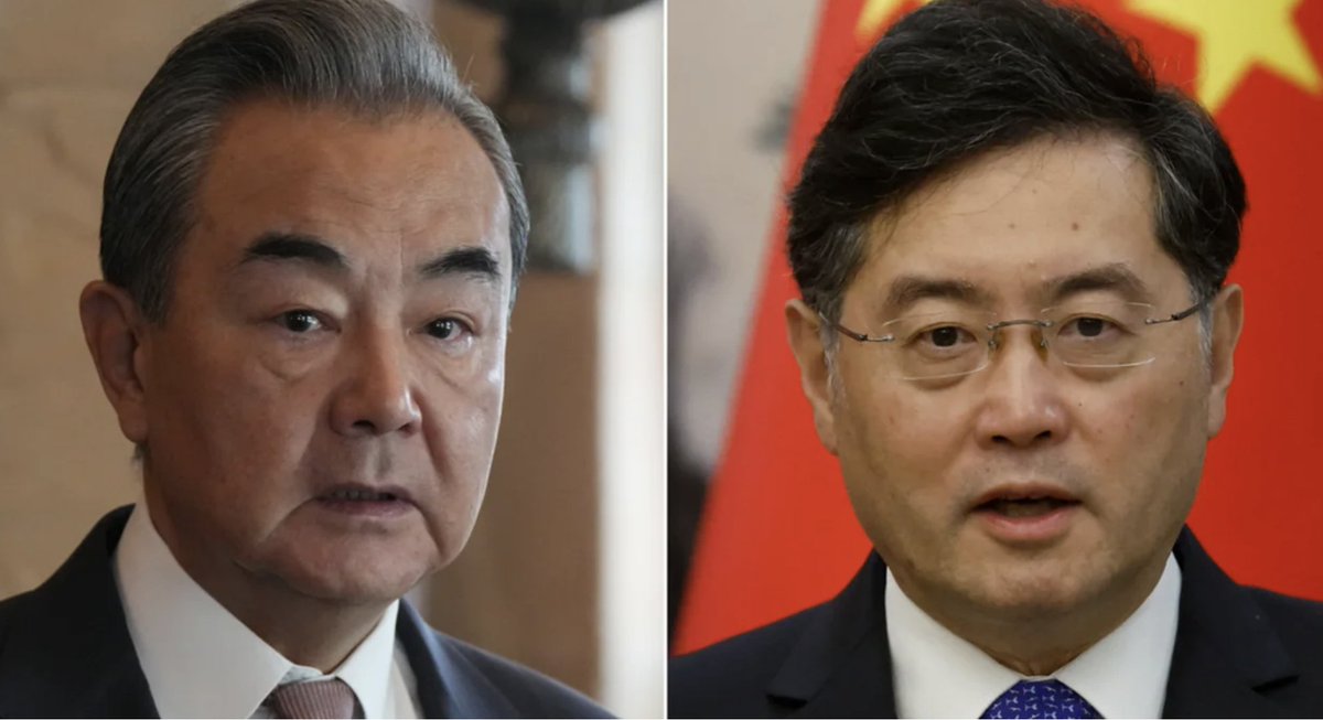 The demotion of Qin Gang of his post as 🇨🇳 Foreign Minister was expected. 

That fact that he keeps his position as State Councilor is an indication that Qin is not being purged but that he has in fact some kind of health issue.

🧵