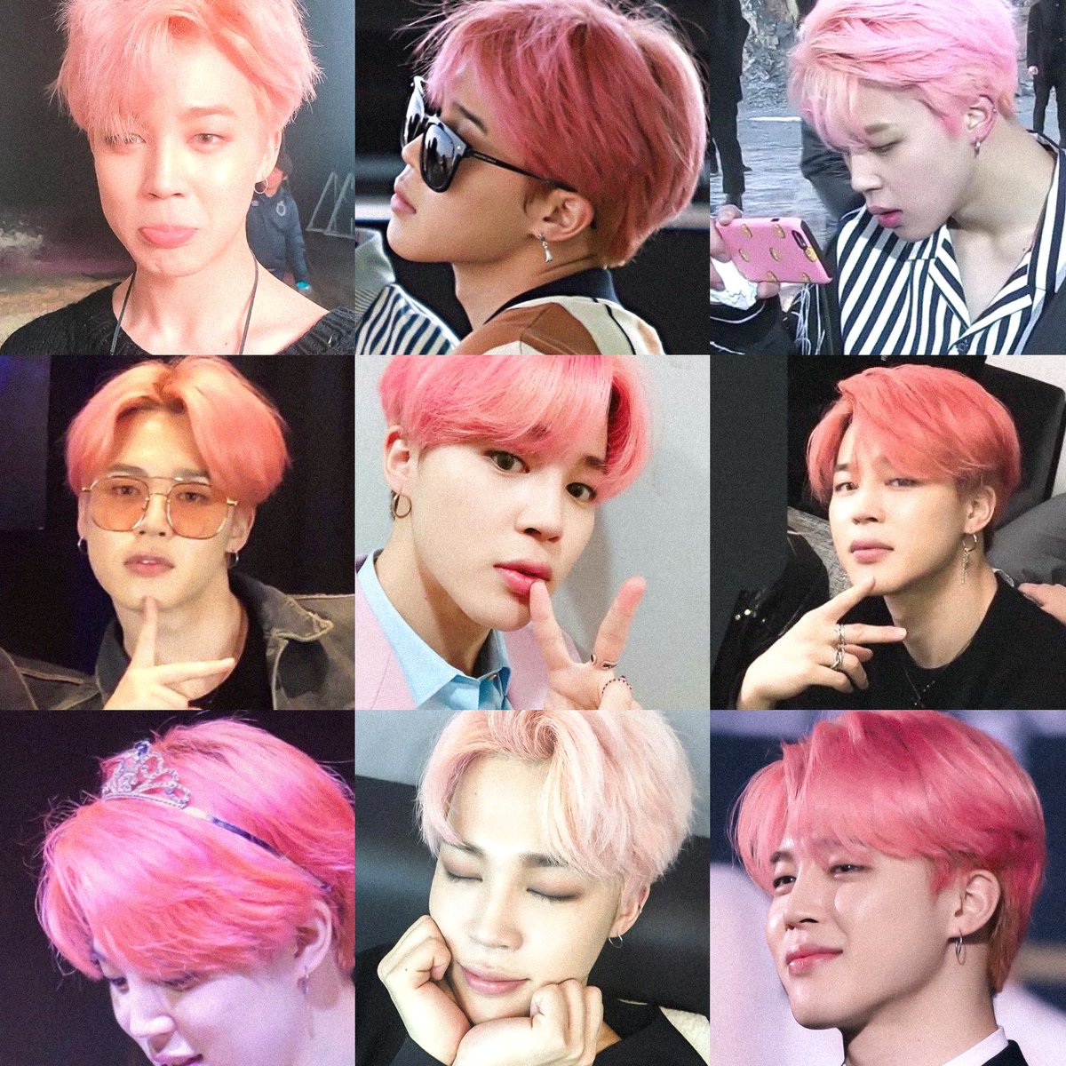 jimin’s pink hair ☆