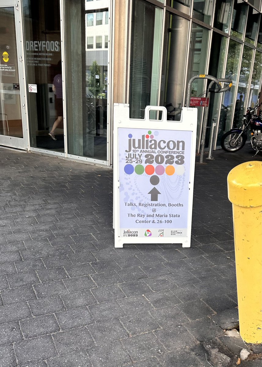 nassarhuda's tweet image. And so it begins!!! First in-person #juliacon since 2019 🔮