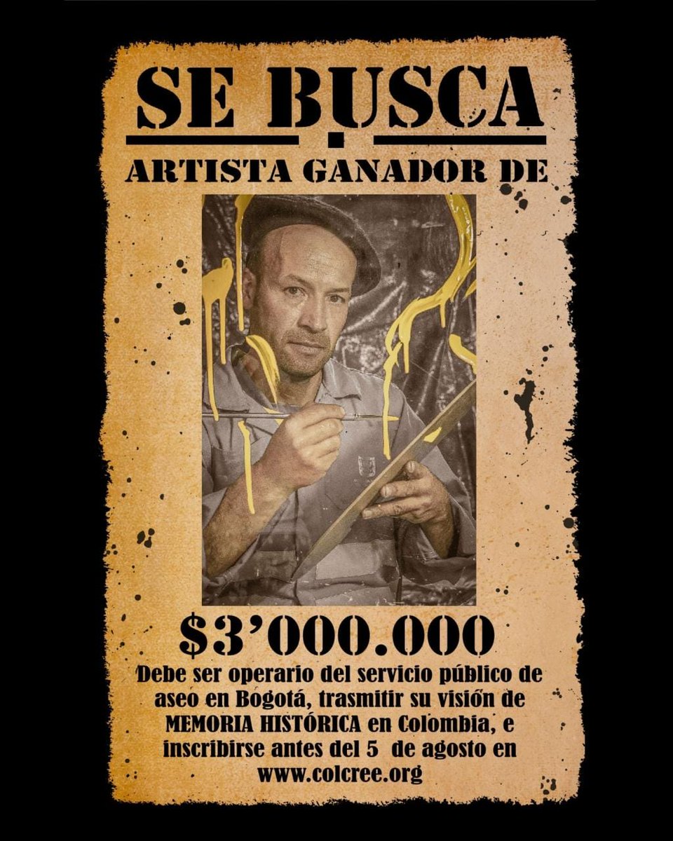 ProceraseoSas's tweet photo. 📢Gran concurso de Artes🎨 ¡Para operarios del servicio público de aseo en Bogotá!♻️ Desde pintura hasta escultura haciendo uso de técnica libre. Grandes premios💰 y reconocimientos🏅 @Promoambiental_  @BogotaLimpiaSAS  @AreaLimpiaESP #LIME #CiudadLimpia @funcolcree #arte #Bogota https://t.co/3OARKN3z8L