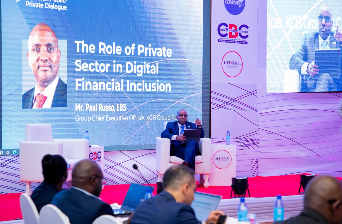 Collaboration & sharing of infrastructure is key to driving access2 #financialservices. By contributing to policy formulation, being agile & creating awareness, the banking sector can facilitate 100% #digitalfinancialinclusion of undeserved communities. ~ Mr Russo, GCEO @KCBGroup
