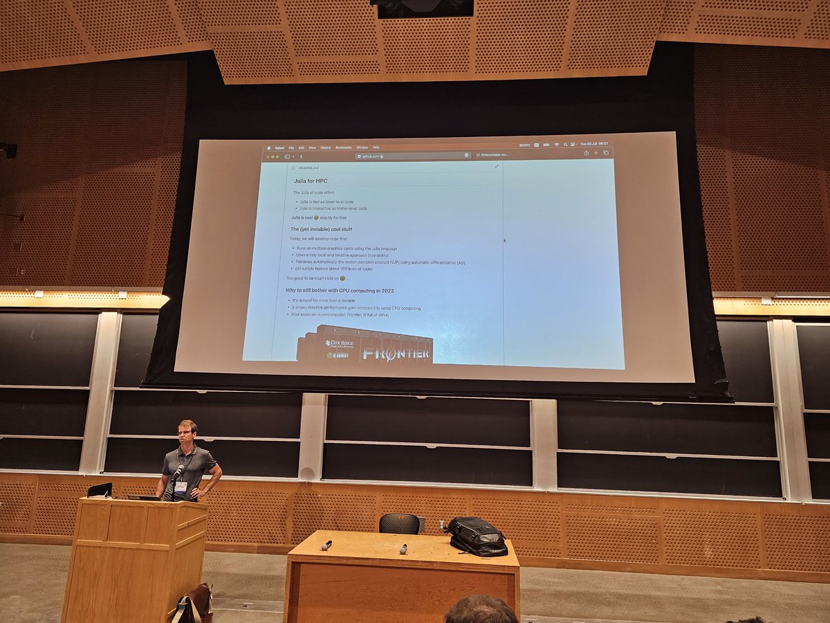 perfectionatic's tweet image. Getting started with Differentiable modeling on GPUs #JuliaCon