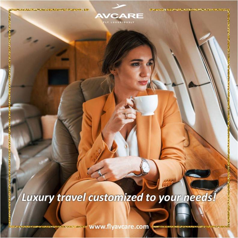 Craft timeless memories with Flyavcare
T: 91-022-66345611/12 
M: 91-89768 92757
E: aviation@avdel.com
#CustomizedTravel #PersonalizedService #FlexibleTravel #ExploreYourWay #LuxuryTravelOptions #PersonalizedJetExperience #ExclusiveTravel #YourTravelYourWay #privatejet #charterjet