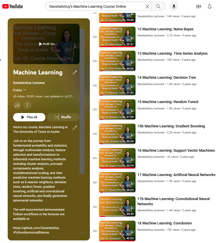 Did you know that I share my entire super-accessible, university #MachineLearning course online? 

Recorded lectures, with 100s of #Python code walk-throughs, interactive dashboards to explore concepts &amp; models, and well-documented, best-practice demonstrations.

Join me on